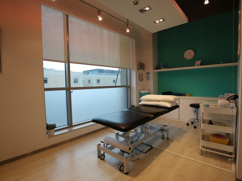 A physiotherapy treatment room